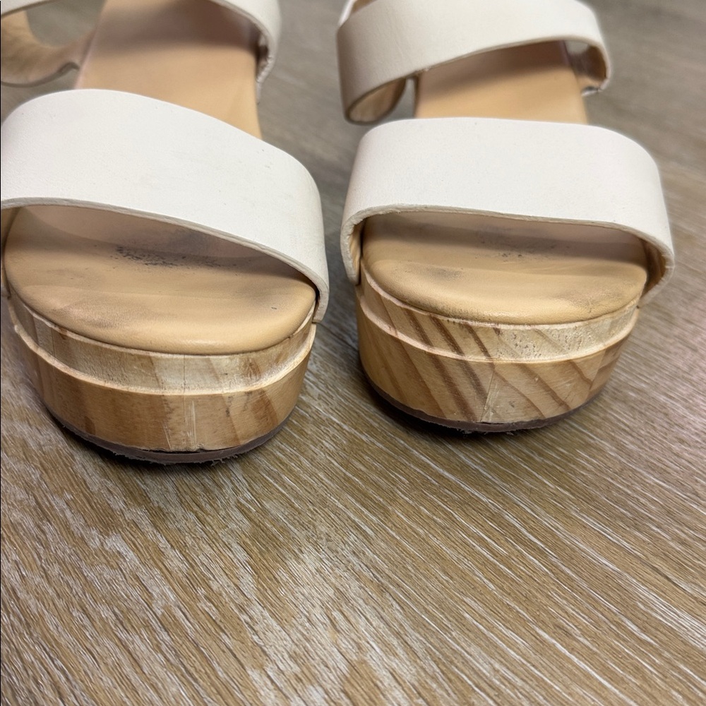 Nisolo All-Day Open Toe Clog Heel Sandal in Bone Size 9 - Picture 7 of 13